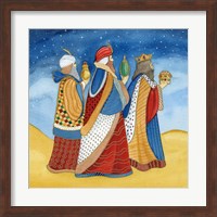 Christmas in Bethlehem I with Stars Fine Art Print