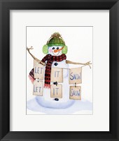 Snowman Saying II Fine Art Print