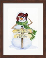 Snowman Saying III Fine Art Print