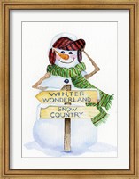 Snowman Saying III Fine Art Print