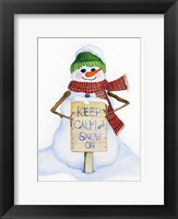 Snowman Saying I Fine Art Print