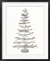 Coastal Holiday Tree II Red Fine Art Print