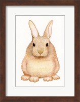 Spring Bunny I White Fine Art Print