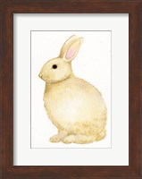 Spring Bunny III White Fine Art Print