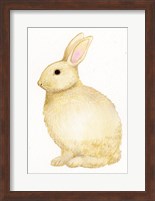 Spring Bunny III White Fine Art Print