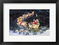 Santas Ride Framed Print
