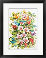 Orchid Splendor with Birds Fine Art Print
