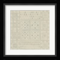 Geometric Tone on Tone II Framed Print