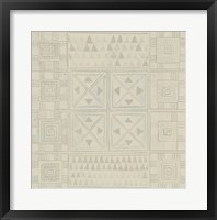 Geometric Tone on Tone II Framed Print