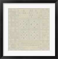 Geometric Tone on Tone II Framed Print
