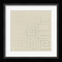 Geometric Tone on Tone III Framed Print