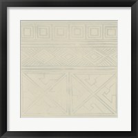 Geometric Tone on Tone I Framed Print