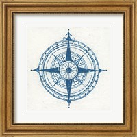 Indigo Gild Compass Rose II Fine Art Print