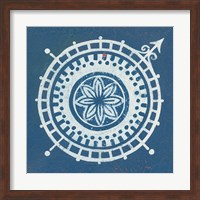 Indigo Gild Compass Rose III Fine Art Print