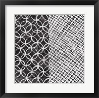Maki Tile III BW Framed Print