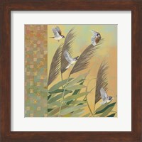 Sparrows and Phragmates August Evening Fine Art Print