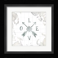 Watercolor Wanderlust Adventure III Framed Print