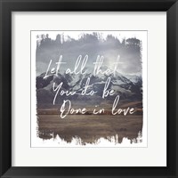 Wild Wishes IV Done in Love Framed Print