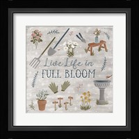Blooming Garden I Framed Print