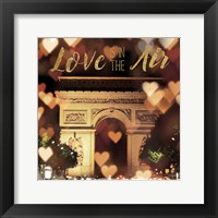 Love is in the Air Arc de Triomphe Framed Print