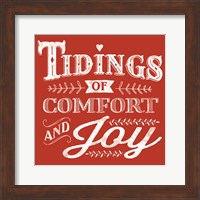 Comfort and Joy Red Fine Art Print