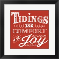 Comfort and Joy Red Fine Art Print