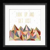 Written in the Stars II on White Framed Print