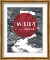 Adventure is Out There Red French Fine Art Print