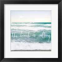 The Beach is Calling Framed Print
