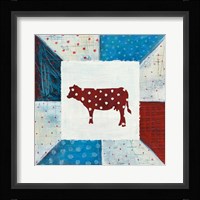 Modern Americana Farm Quilt IV Framed Print