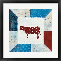 Modern Americana Farm Quilt IV Framed Print
