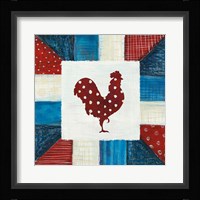 Modern Americana Farm Quilt III Framed Print