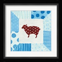 Modern Americana Farm Quilt II Framed Print