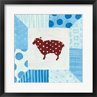 Modern Americana Farm Quilt II Framed Print