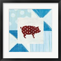 Modern Americana Farm Quilt I Fine Art Print