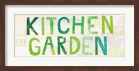 Kitchen Garden Cream Sign I Fine Art Print