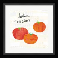 Kitchen Garden II Cream Framed Print