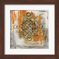 Saffron Mandala II Fine Art Print