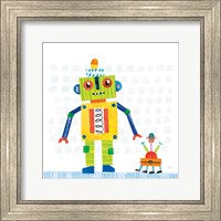 Robot Party IV on Square Toys Fine Art Print