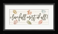 Harvest Sentiments Sign I Framed Print