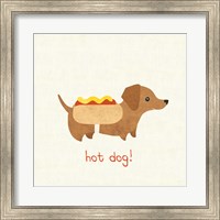 Good Dogs Dachshund on Linen Fine Art Print