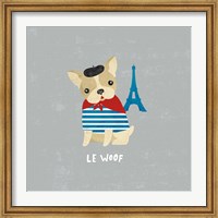 Good Dogs French Bulldog Gray Fine Art Print
