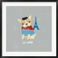 Good Dogs French Bulldog Gray Fine Art Print
