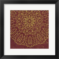 Contemporary Lace III Spice Framed Print