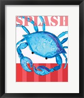 Splash Crab 2 Framed Print