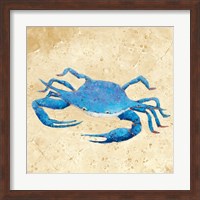 Blue Crab V Neutral Crop Fine Art Print