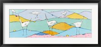 Marsh Egrets I Pink Sand Fine Art Print