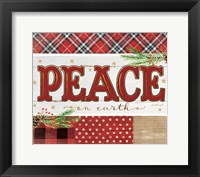 Peace Plaid Fine Art Print
