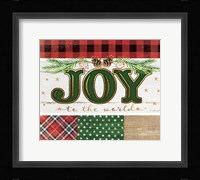 Joy Plaid Framed Print