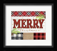Merry Plaid Framed Print